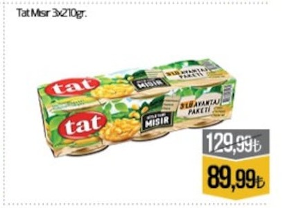 Tat Mısır 3X210Gr