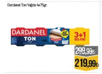 Dardanel Ton Yağda 4X75Gr