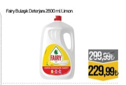 Fairy Bulaşık Deterjanı 2600 Ml Limon