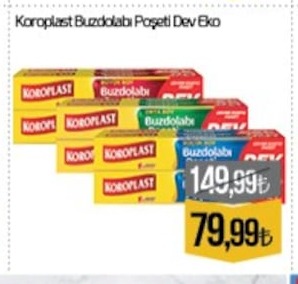 Koroplast Buzdolabi Poşeti Dev Eko