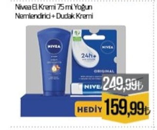 Nivea El Kremi 75Ml Yoğun Nemlendirici + Dudak Kremi