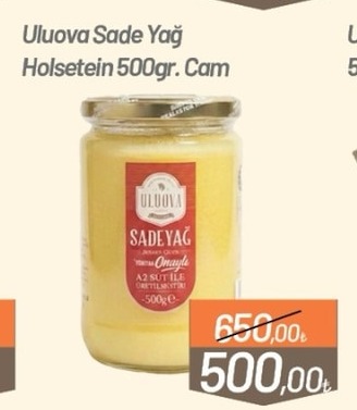 Uluova Sade Yag 500G