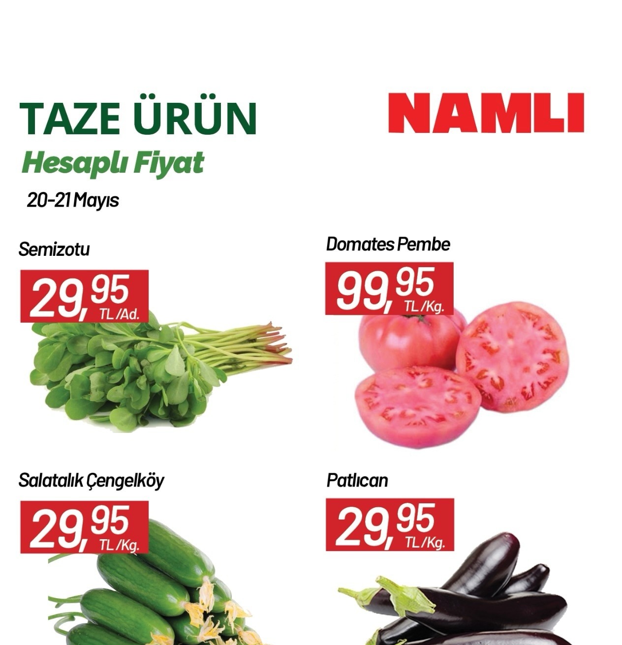 Semizotu 29,95 Tl/Ad.