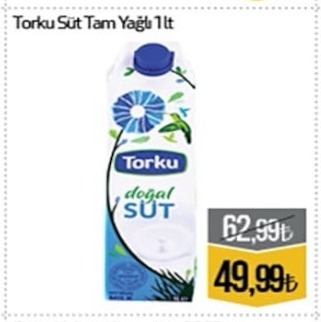 Torku Süt Tam Yağlı 1 Lt