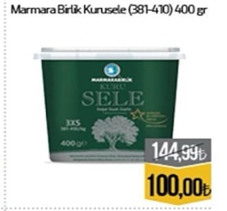 Marmarabirlik Kuru Sele Zeytin (381-410) 400G