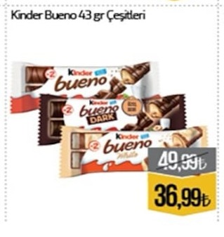 Kinder Bueno 43Gr Cesitleri
