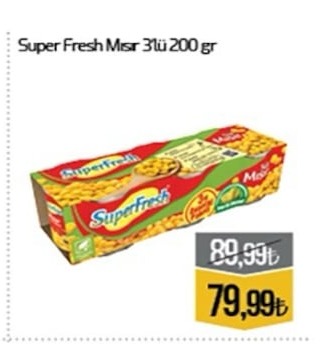 Super Fresh Misir 3Lu 200Gr