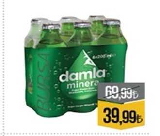 Damla Maden Suyu 6X200 Ml