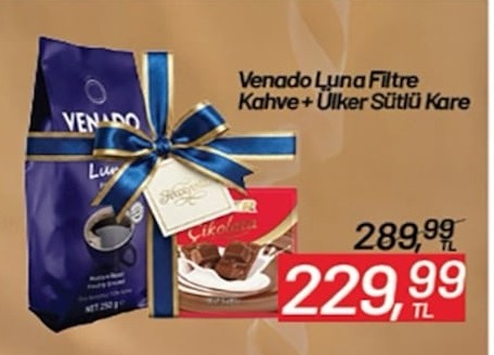 Venado Luna Filtre Kahve+Ülker Sütlü Kare