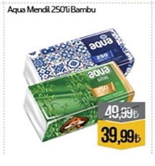 Aqua Mendil 250'Li Bambu