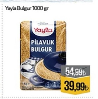 Yaylaya Pilavlik Bulgur 1000 Gr