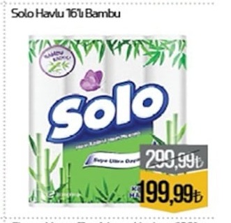 Solo Havlu 16'Lı Bambu