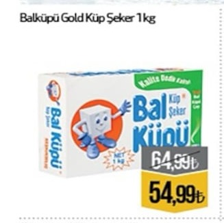 Balkupu Gold Küp Şeker 1Kg