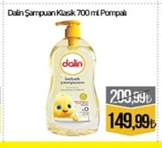 Dalin Şampuan Klasik 700 Ml Pompalı