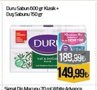 Duru Sabun 600Gr Klasik + Dus Sabunu 150Gr