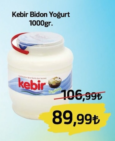 Kebir Bidon Yoğurt 1000Gr.