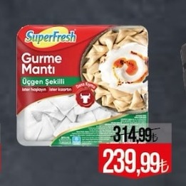 Superfresh Gurme Mantı Üçgen Şekilli