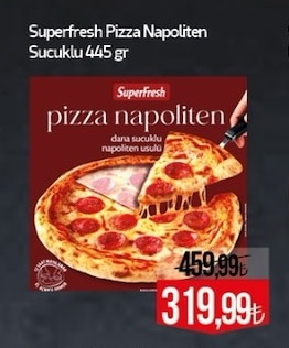 Superfresh Pizza Napoliten Sucuklu 445 Gr