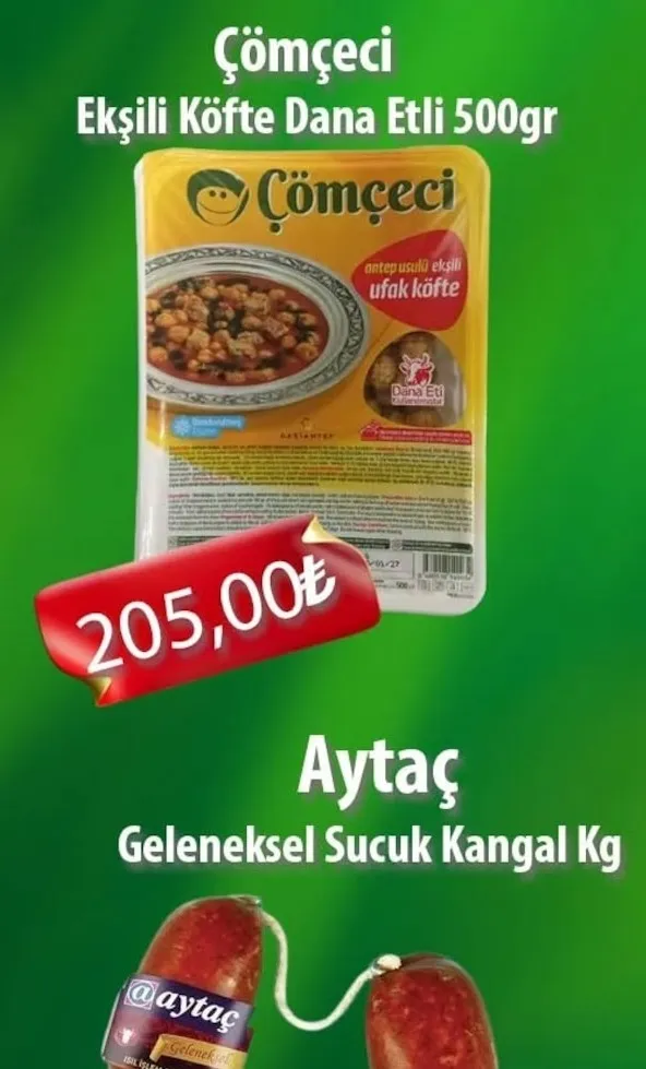 Çömçeci Ekşili Köfte Dana Etli 500Gr