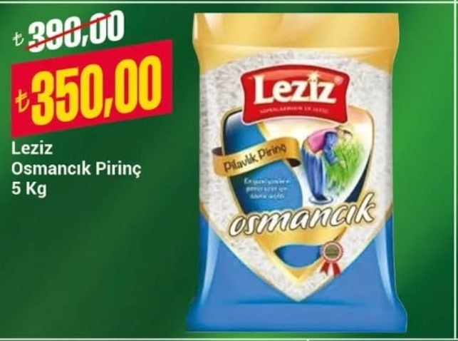 Leziz Osmancık Pirinç 5 Kg