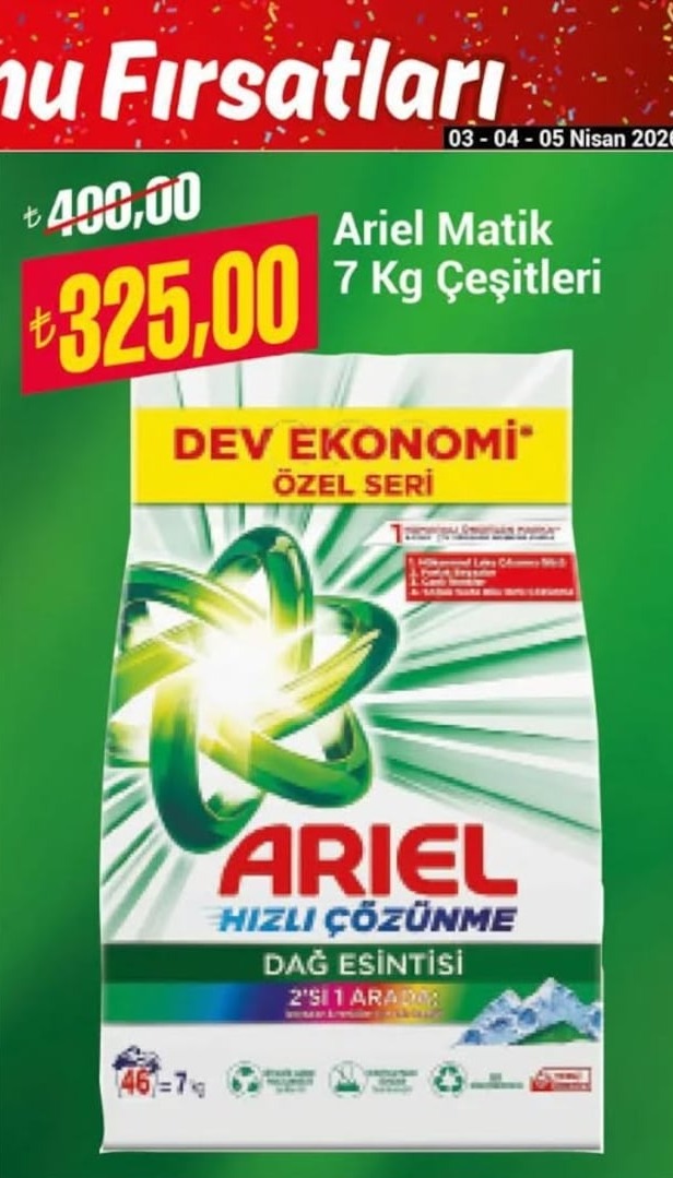 Ariel Matik 7 Kg Çeşitleri