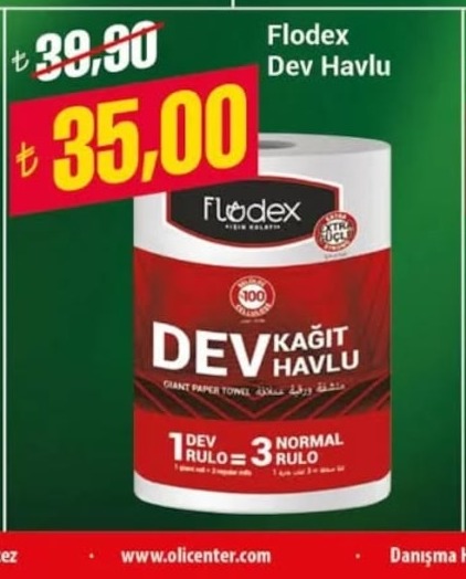 Flodex Dev Havlu