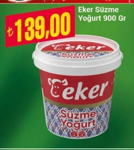 Eker Süzme Yoğurt 900 Gr