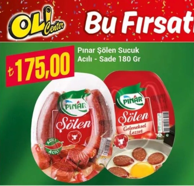 Pınar Şölen Sucuk Acılı - Sade 180Gr
