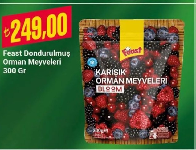 Feast Dondurulmuş Orman Meyveleri 300 Gr