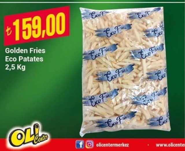 Golden Fries Eco Patates 2,5 Kg
