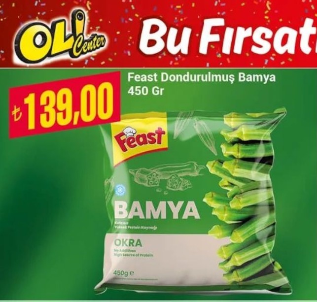Feast Dondurulmuş Bamya 450 Gr