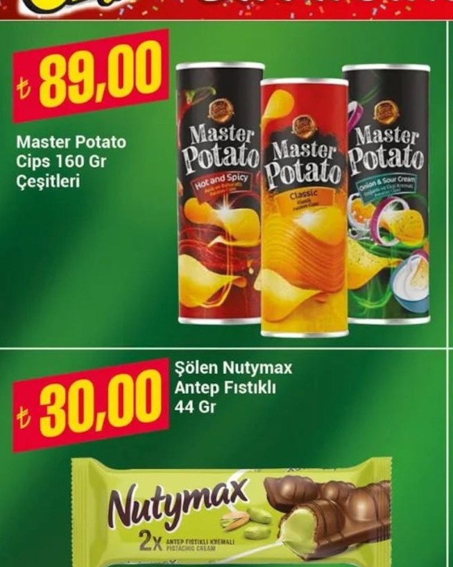 Master Potato Cips 160 Gr Çeşitleri