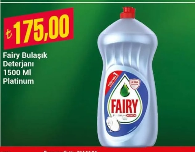 Fairy Bulaşık Deterjanı 1500 Ml Platinum