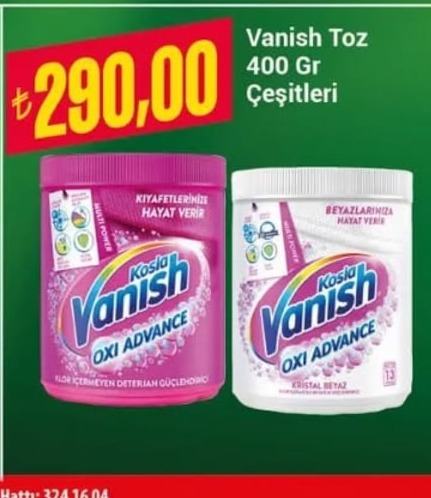 Vanish Toz 400 Gr Çeşitleri