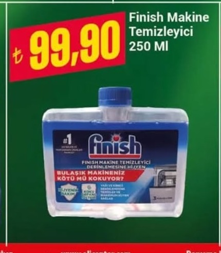 Finish Makine Temizleyici 250 Ml
