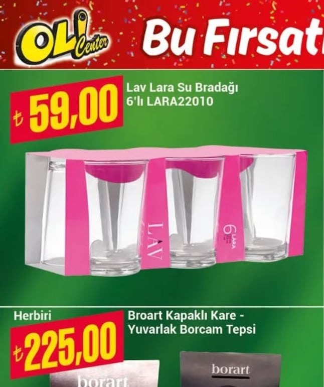 Lav Lara Su Bardağı 6'Lı Lara22010