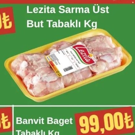 Lezita Sarma Üst But Tabaklı Kg
