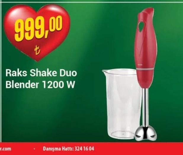 Raks Shake Duo Blender 1200 W