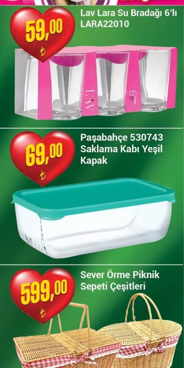 Lav Lara Su Bardağı 6'Lı