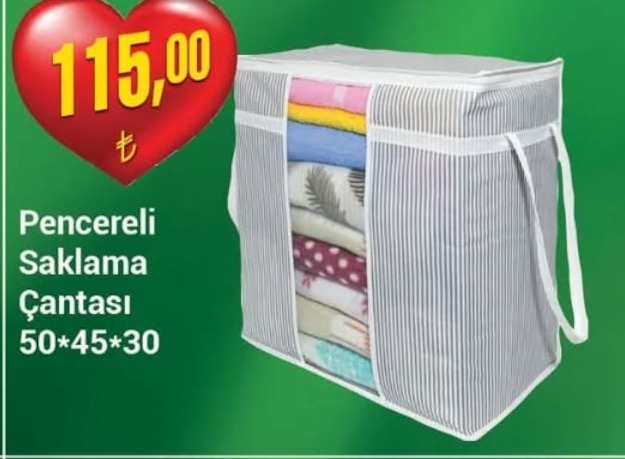 Pencereli Saklama Cantasi 50*45*30