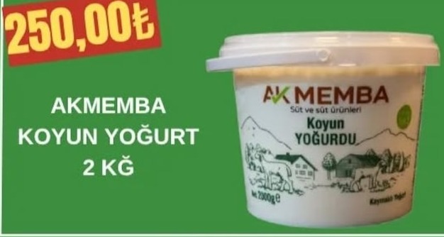 Akmbe Koyun Yoğurt 2Kg