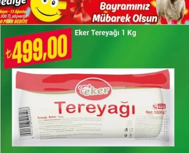 Eker Tereyağı 1 Kg