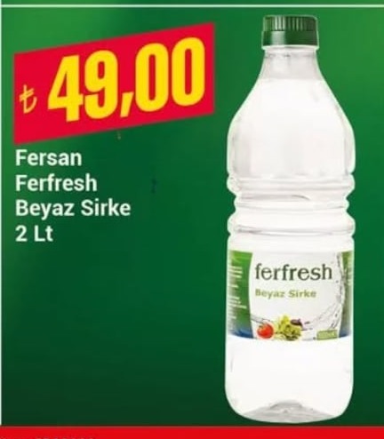 Fersan Ferfresh Beyaz Sirke 2 Lt