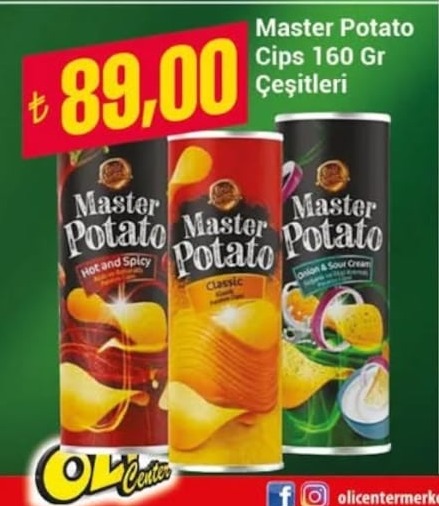 Master Potato Cips 160 Gr