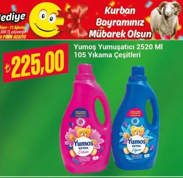 Yumos Yumuşatici 2520 Ml 105 Yikama Çeşitleri