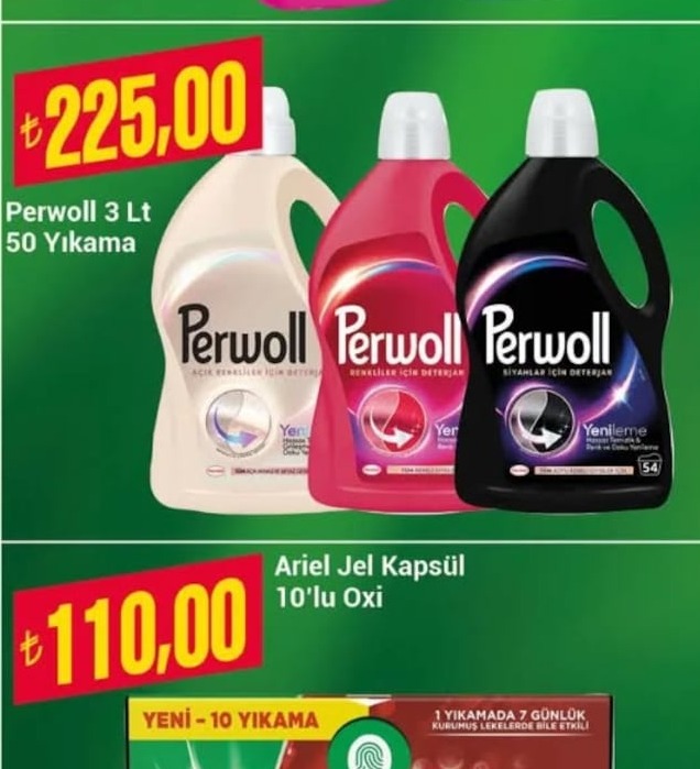 Perwoll 3 Lt 50 Yıkama