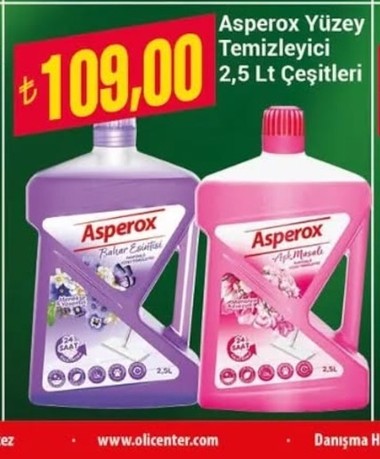 Asperox Yüzey Temizleyici 2,5 Lt Çeşitleri