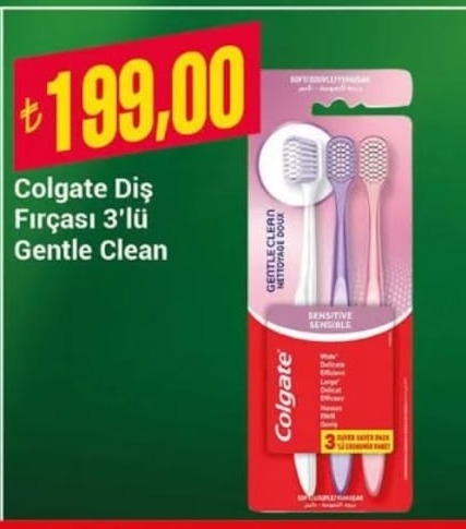 Colgate Diş Fırçası 3'Lü Gentle Clean