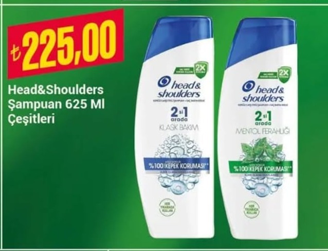 Head&Shoulders Şampuan 625 Ml Çeşitleri