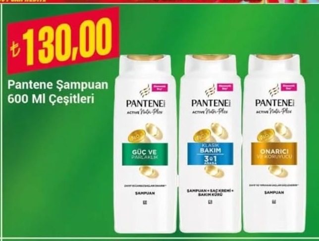 Pantene Şampuan Çeşitleri 600 Ml